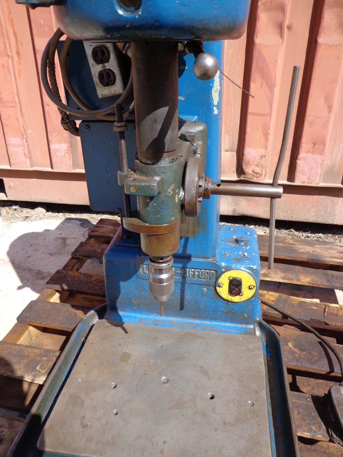 Leland Gifford 15″ Drill Press GE General Electric motor 5K3440A17 220/3/60