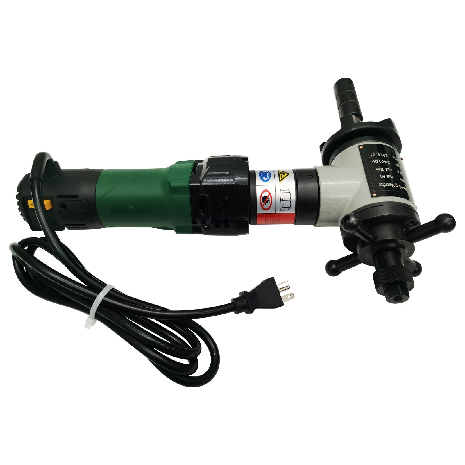 ISE-80 220V 1200W Electric 1.1-3.0″ Pipe Beveling Machine 0°/30°/37.5° 55RPM