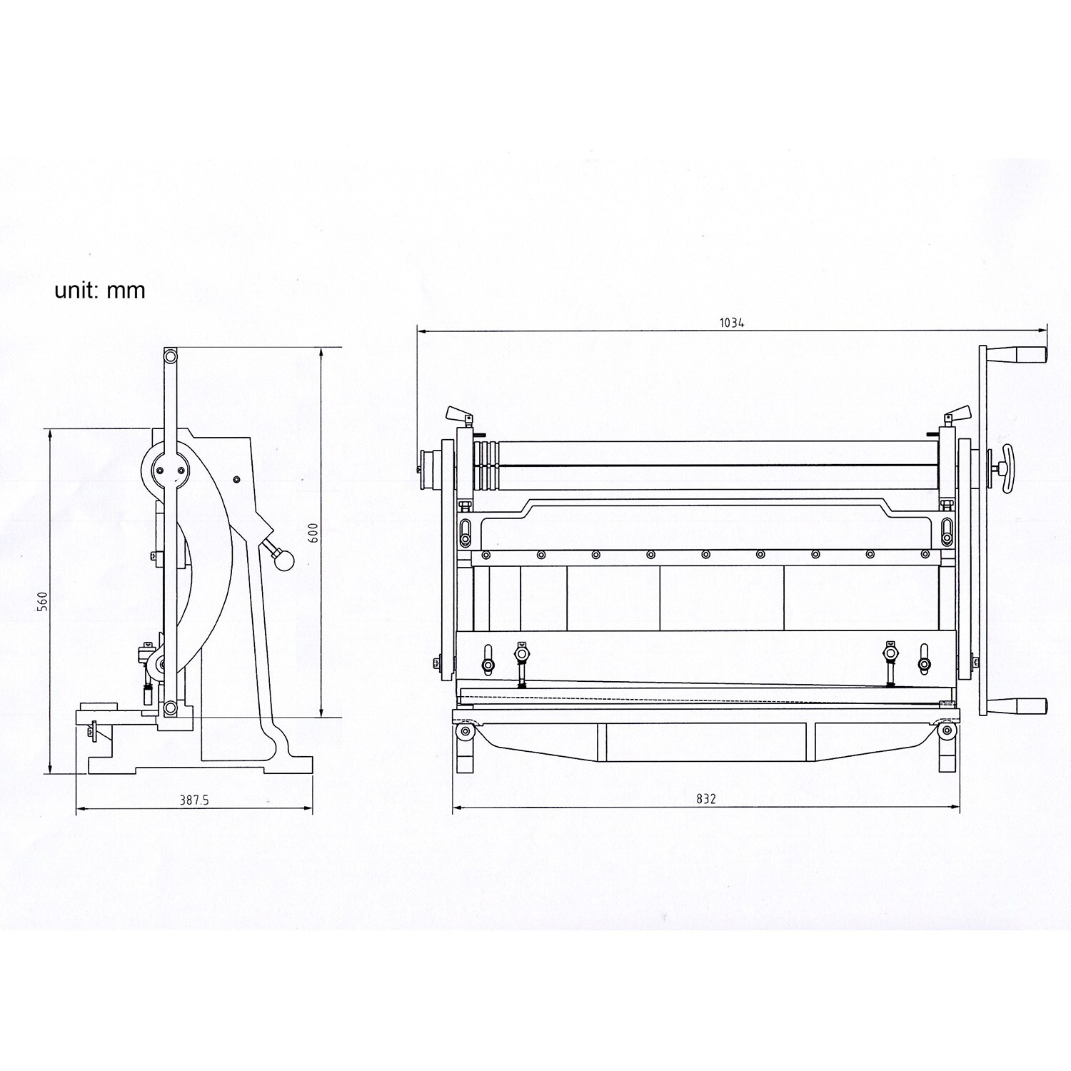KAKA 3-IN-1/30, 30-In Sheet Metal Brake, 3-In-1 Shear Brake Roll Combinations