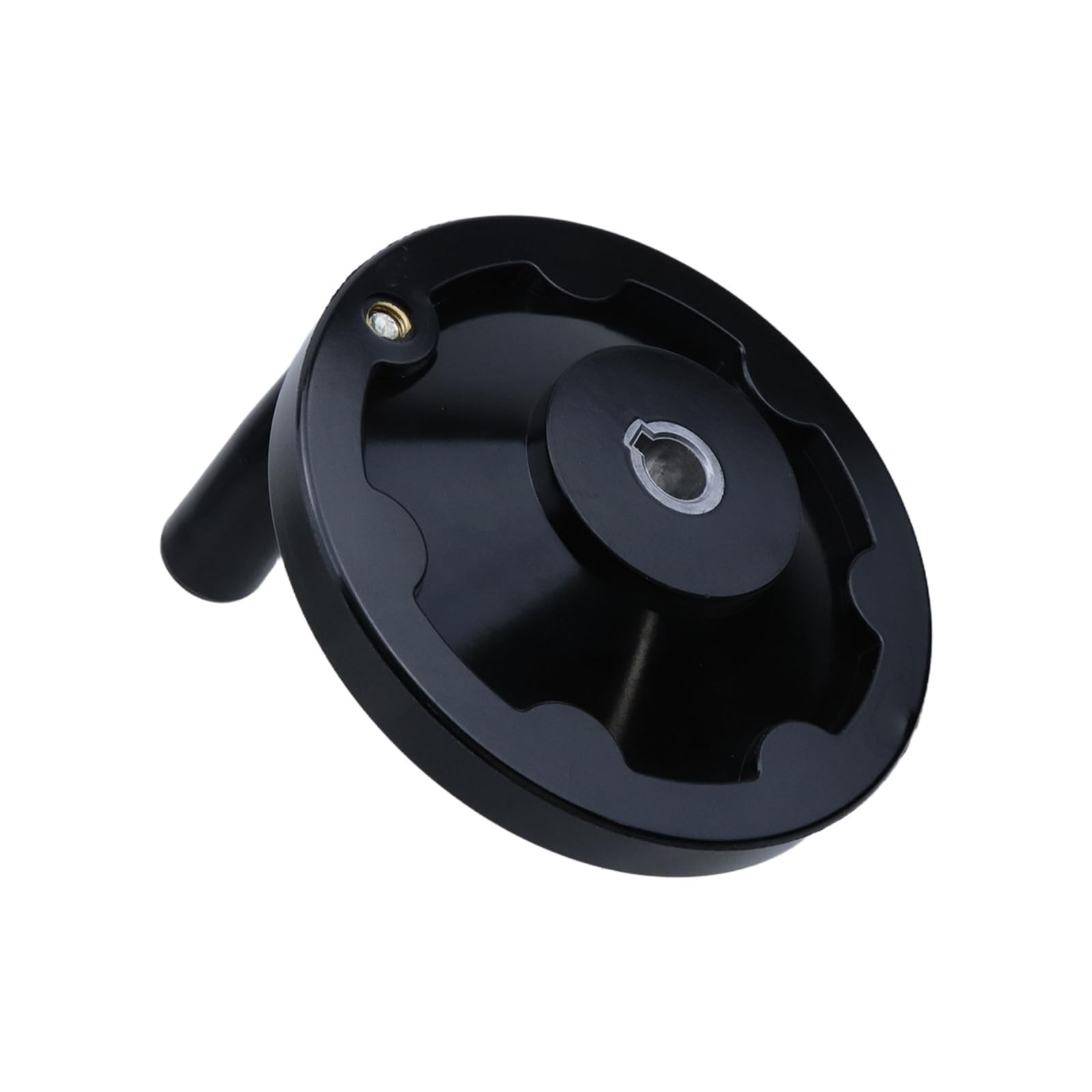 4.92″ / 125mm Hand Wheel with Revolving Handle, 0.47″ / 12mm Hole Diameter Ba…