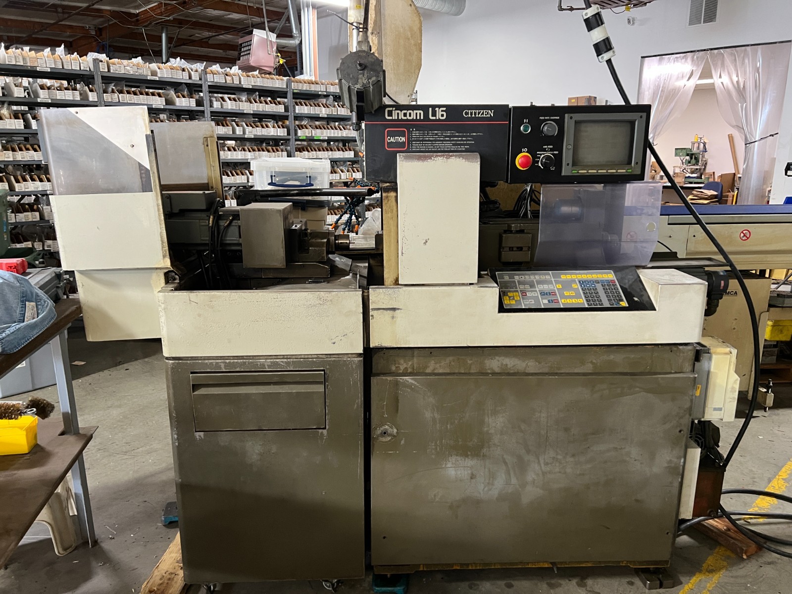 Citizen Cincom L16 Model V, Swiss-Type CNC Lathe, 1994, L16 Model V, mod to 20mm