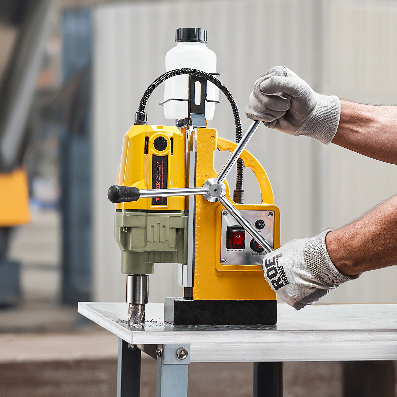 VEVOR Magnetic Drill 1400W 2810 lbf Mag Drill Press 1.6 in Boring Diameter