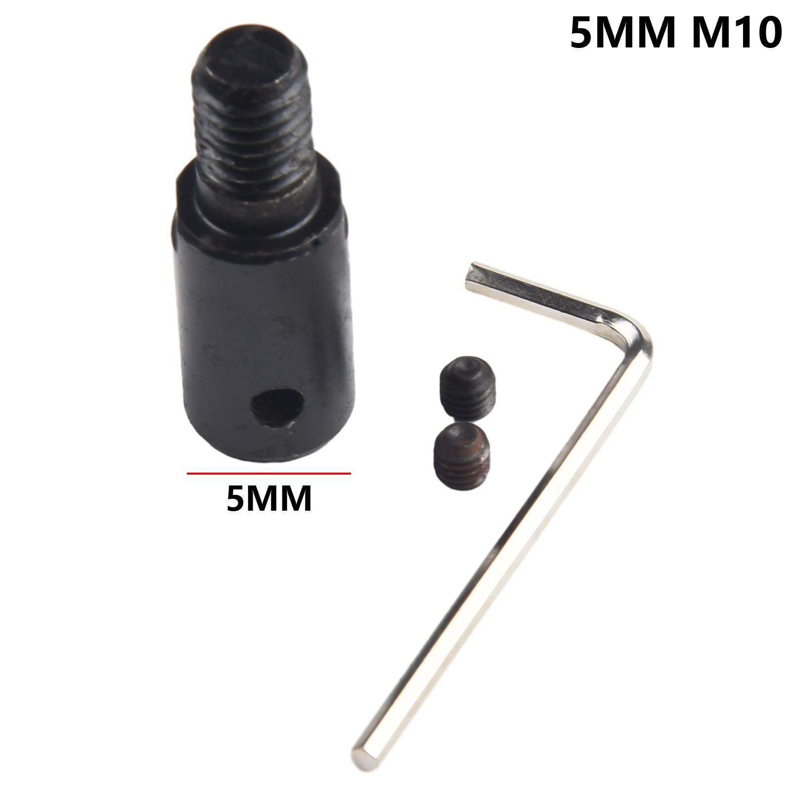 Black/Silver Shaft Motor Coupling Socket Adapter for Saw Blade Grinding