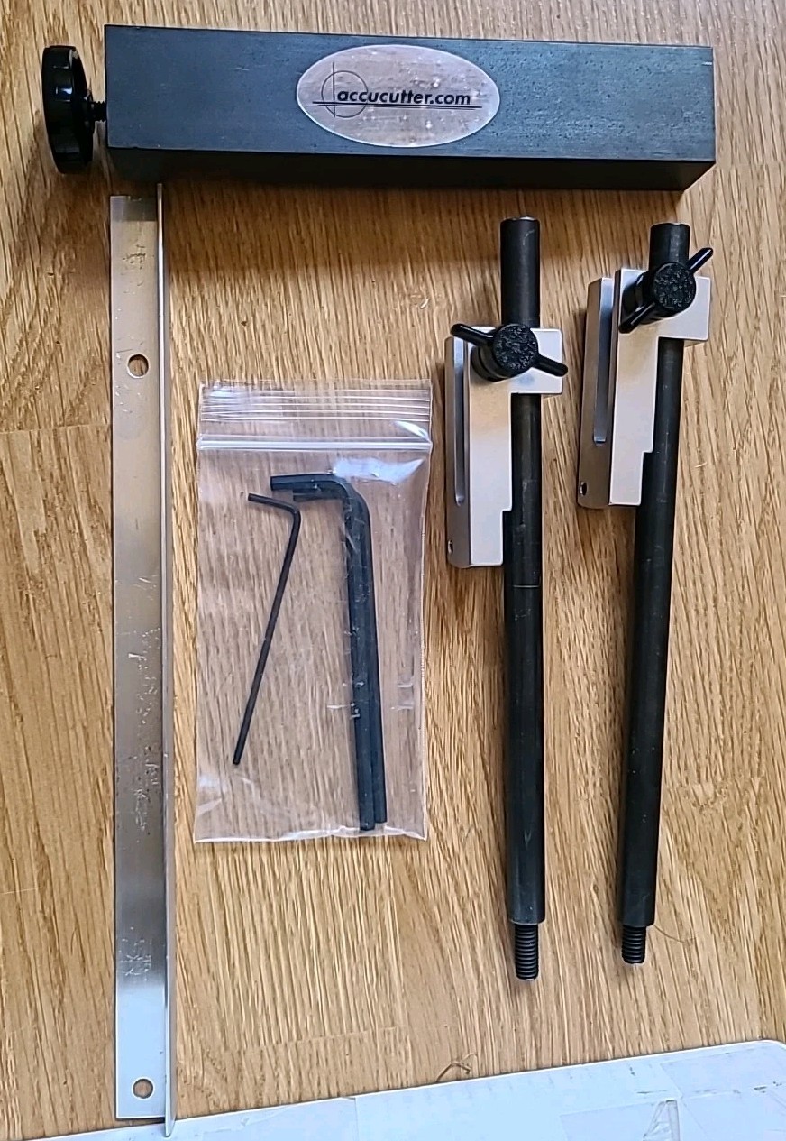 AccuCutter 2001 Metal & Plastic Shear 12″ Tru Square Guide + Drop Off Bar Only