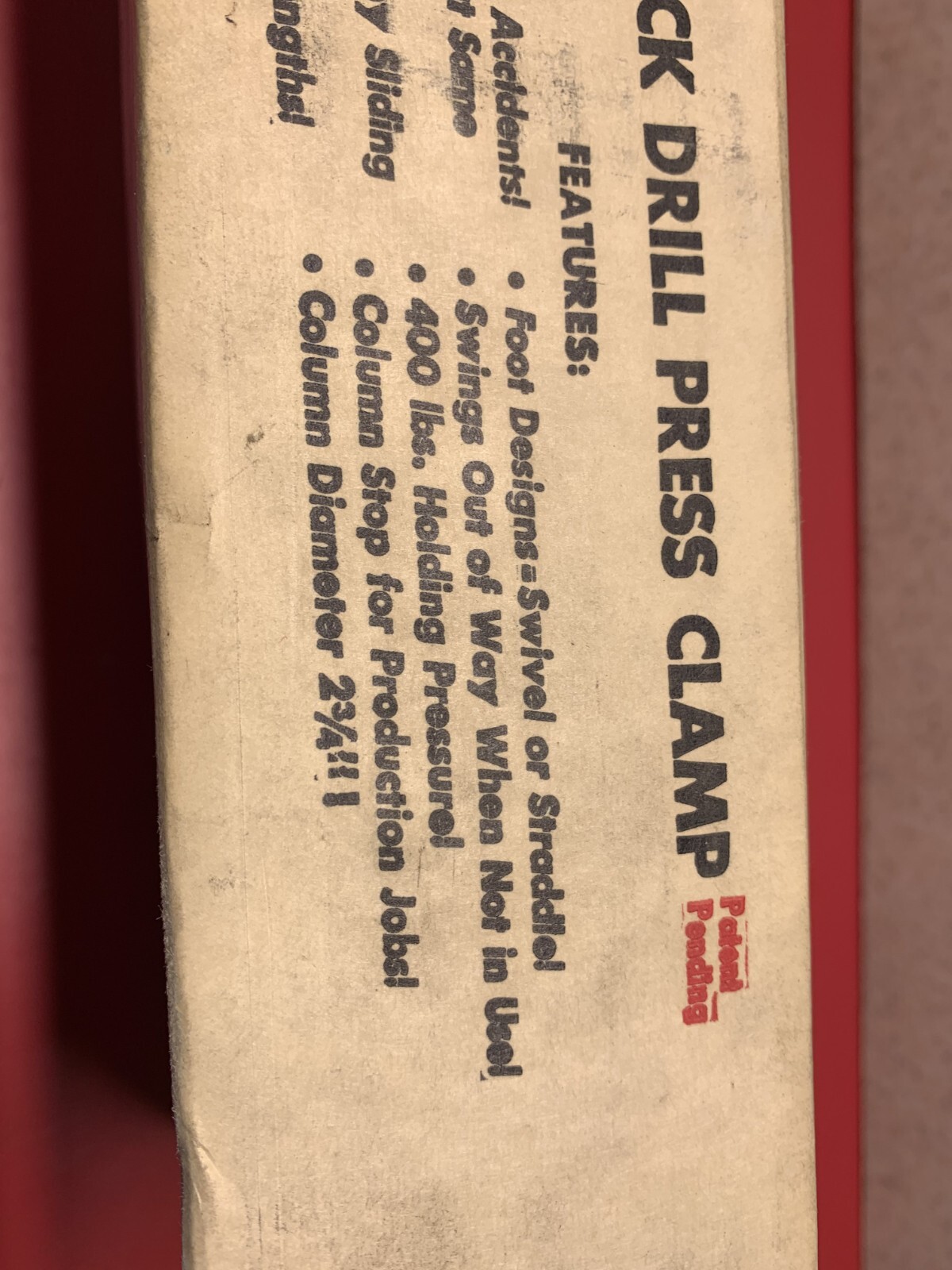 Machinist Tool Welch Cam-Lock Drill Press 3-1/2″ Clamp (NOS) No 3500