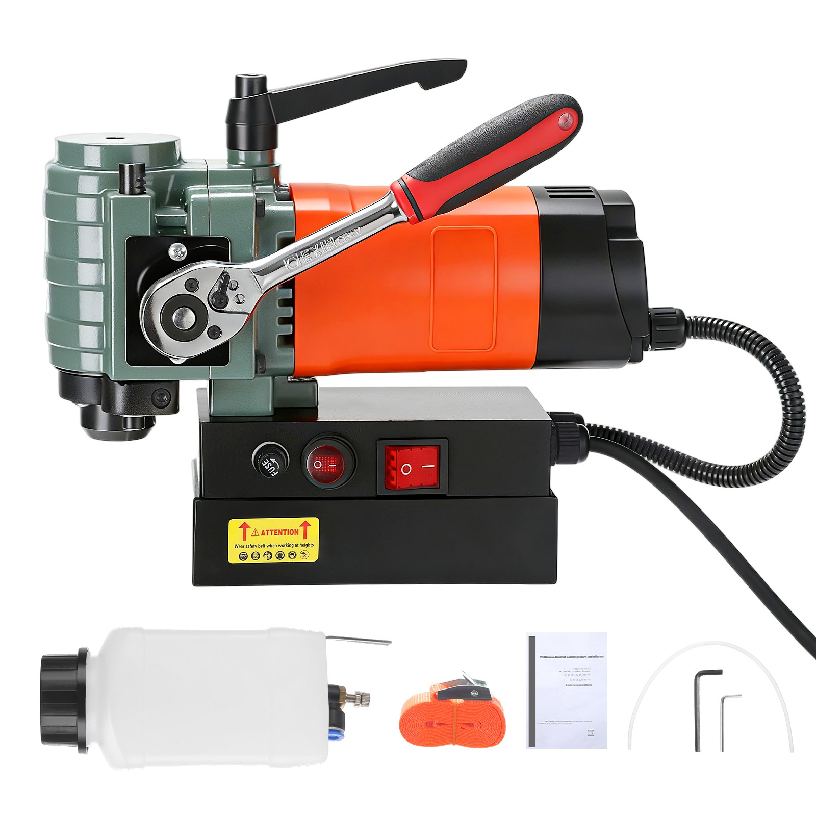 Magnetic Drill 1300W 2248 lbf Portable Mag Drill Press 1.4in Boring Diameter