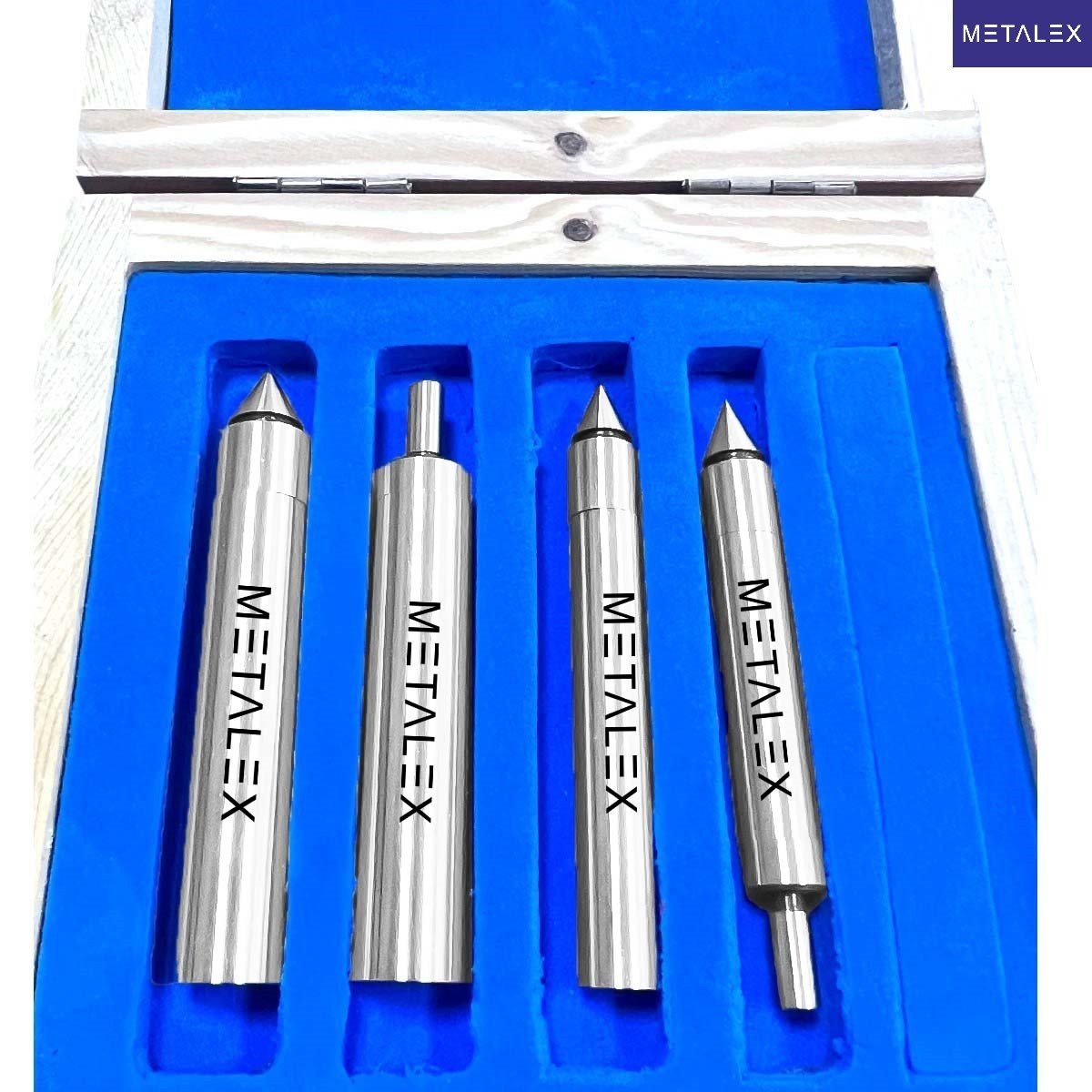 4 Pc Edge Center Finder Set Single Double End Wiggler Milling CNC Steel Tool Kit