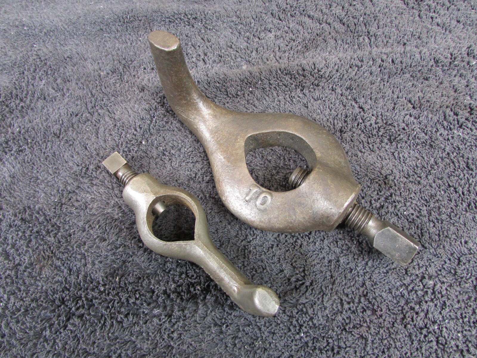 Pair of Lathe Dogs. L G LeCount #10 & # Unbranded 401-1 (#7296)