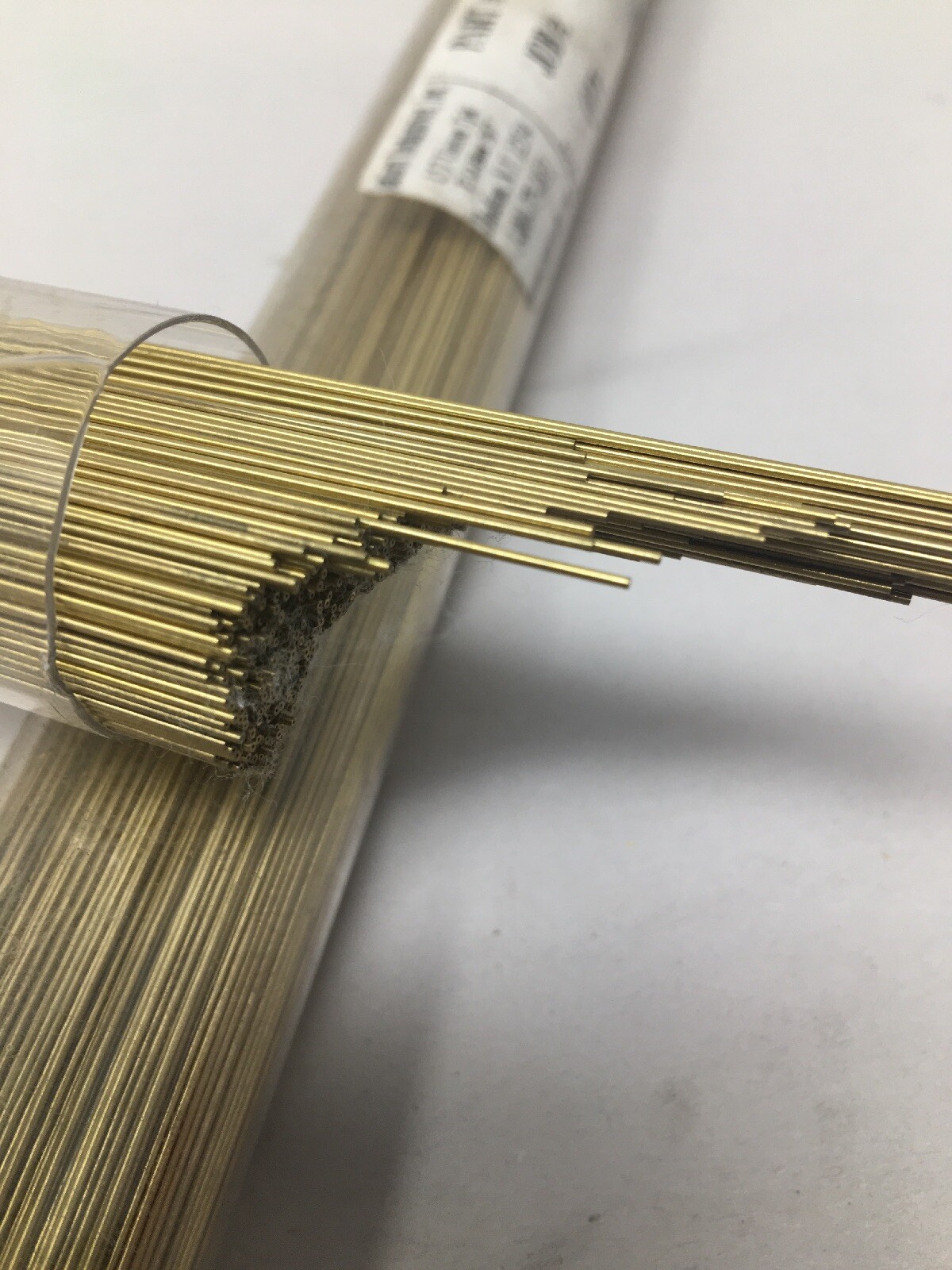 (2000) Saturn Precision Brass EDM Electrodes Tubes, PBT16X, .0270 x .010 x 16″