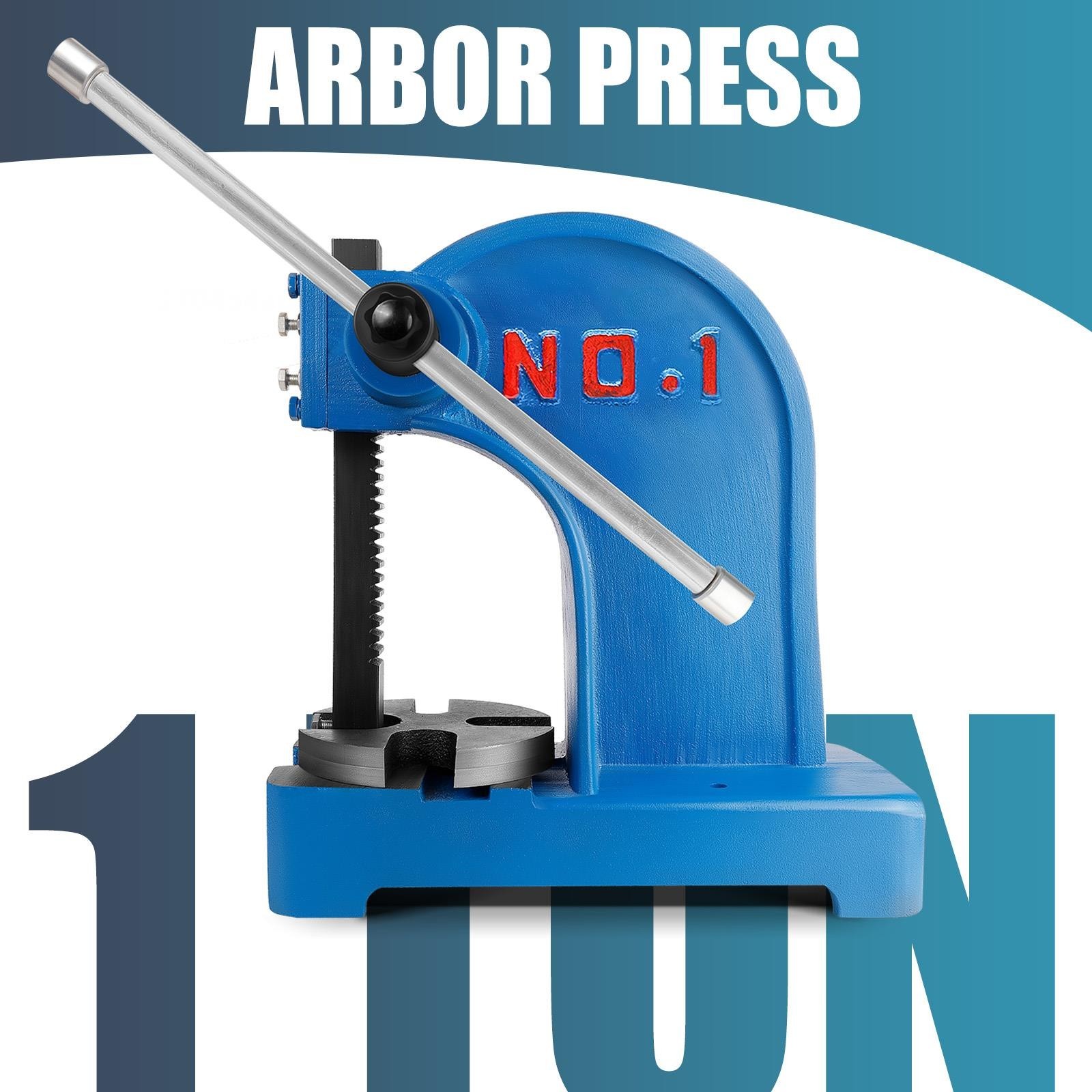 Heavy Manual Desktop Arbor Press, Cast Iron Precision Hand Press, for Stamping