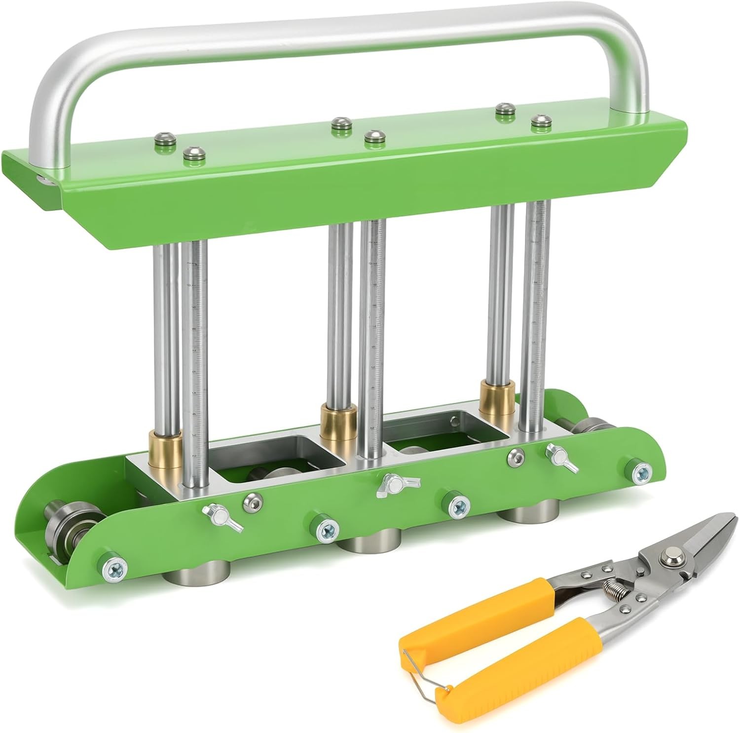 Metal Bending Tool Standing Seam Roofing Tool Edge Bead Roller & Tin Snips GREEN