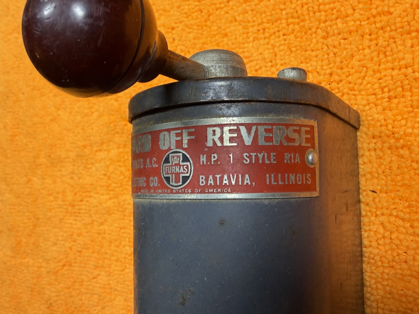 Vintage Atlas Lathe Furnas R1A Reversing Drum Switch 1 HP 110-220V Forward Rever