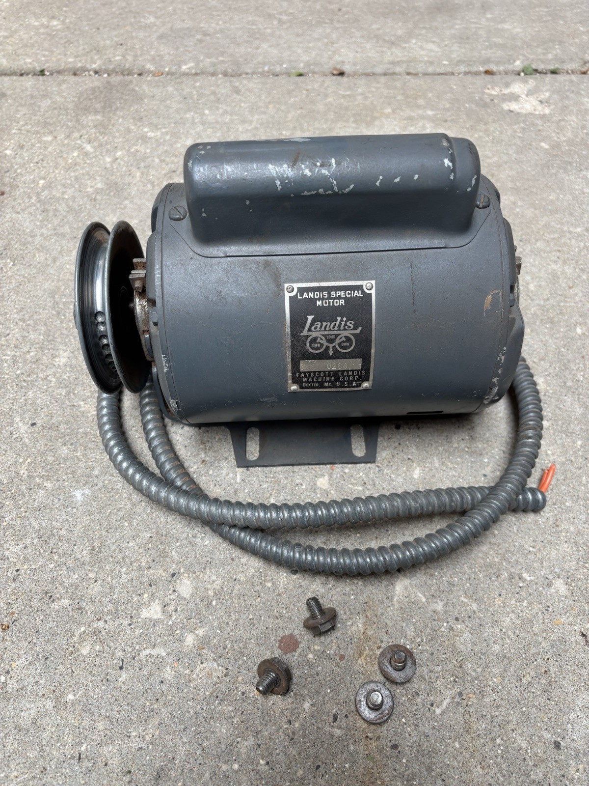 Landis Motor GE A-C Motor 5KC37JG 150F HP 1/2 RPM 3450