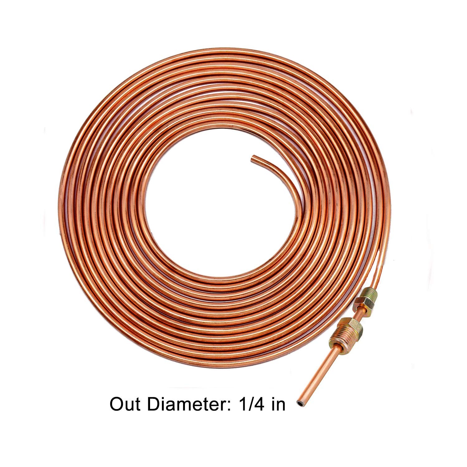 MuHize 1/4 Brake Line – Upgraded 25 Ft. Brake Line Kit(2026 New), 1/4 Flexible C