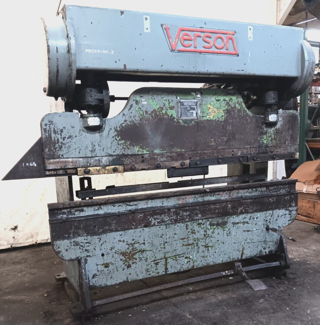 ALL STEEL PRESS CO. VERSON 50 TON PRESS BRAKE MOD. 2078-50 SERIAL NO. 15310-2078