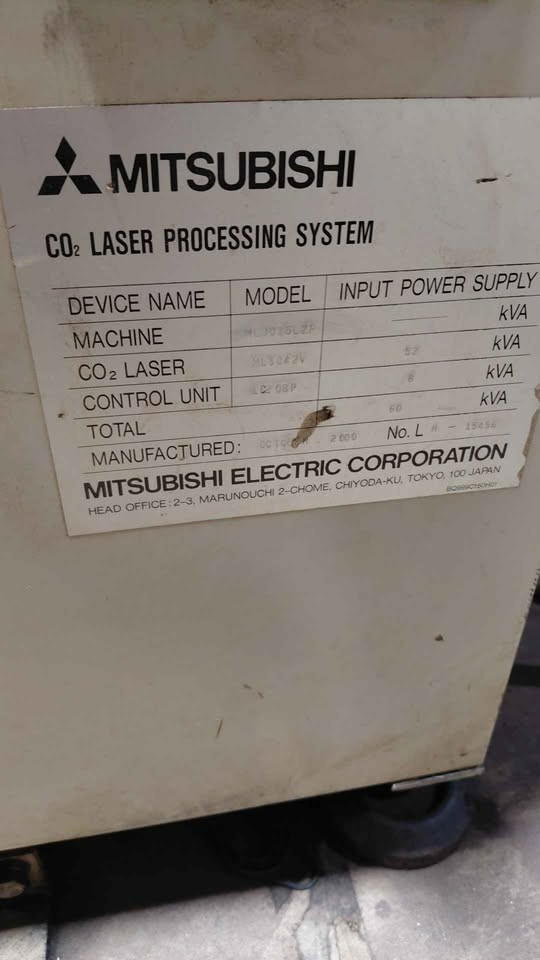 Mitsubishi LZP CO² Laser cutting machine