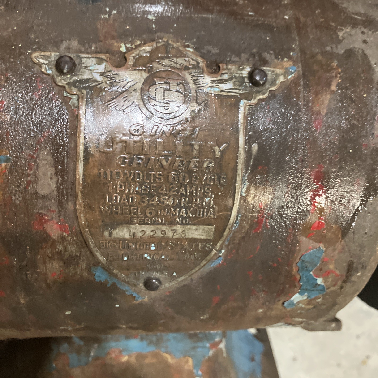 Vintage “The United States Electric Electrical Tool Company” Tool Post Grinder