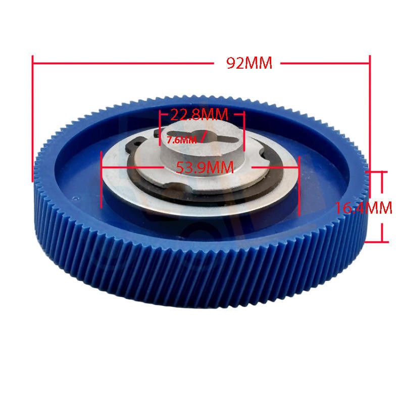 Milling Machine Part 92mm Gear & Hub For ALSGS AL-310S Servo Power Feed Model