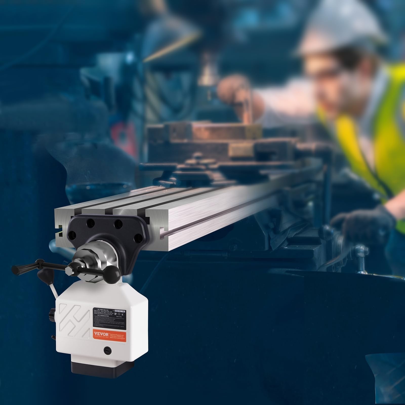 Power Feed X-Axis 450 in-lb Torque Milling Machine 0-200 RPM Table Feed 110V