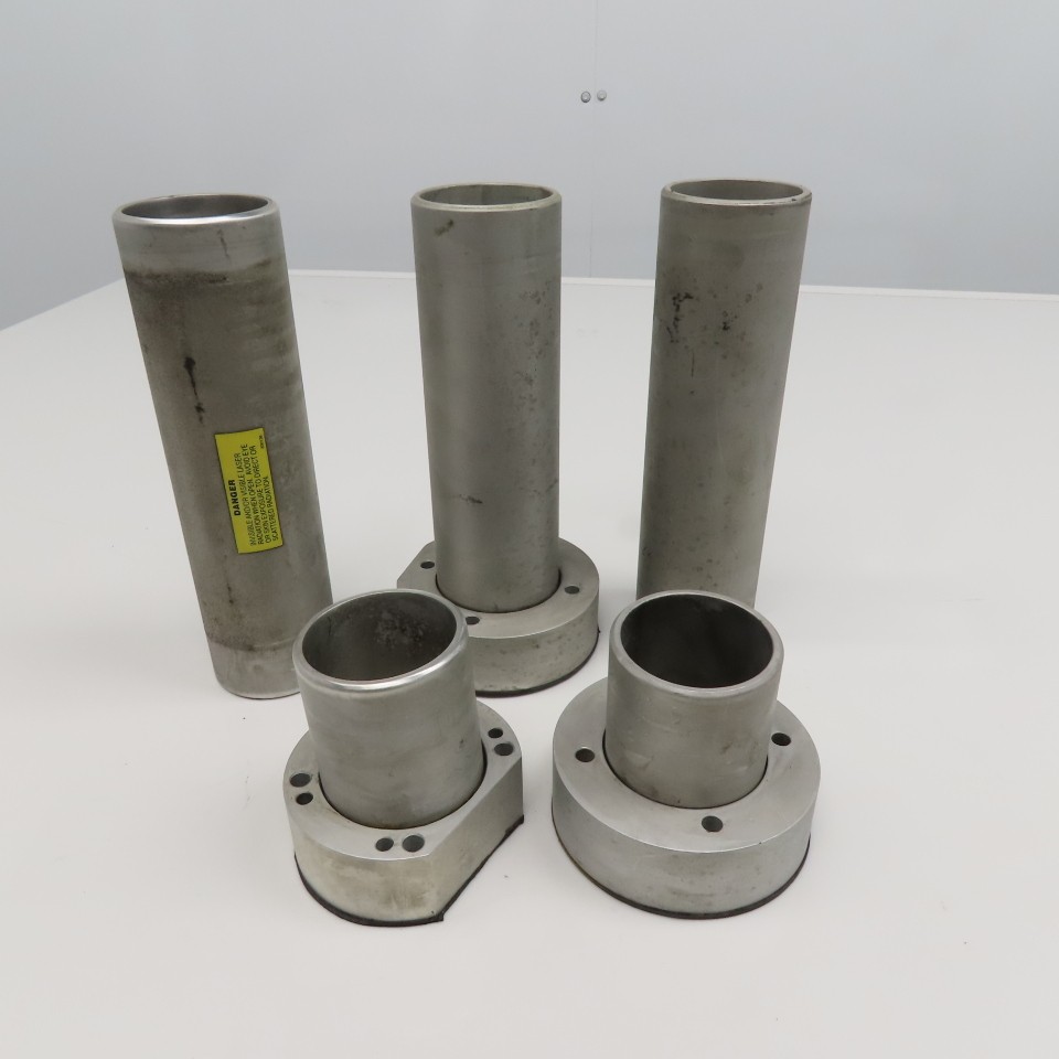 Fanuc Model C2000 C 2-3/8″ OD Laser Beam Pathway Tunnel Parts Lot Of 5 Pieces