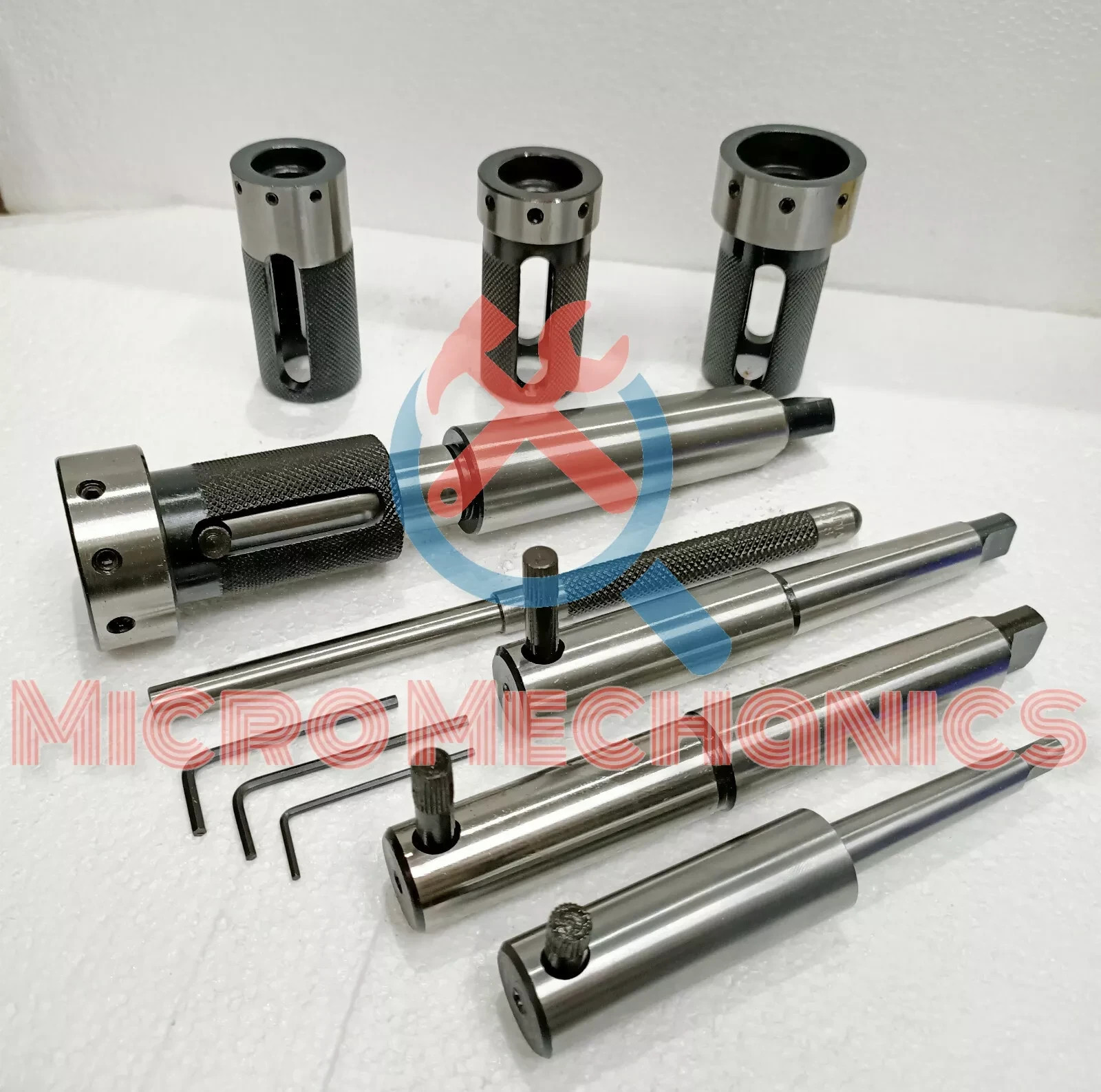 Lathe Tailstock Floating Die Holder Set – MT4 MT3 MT2 MT1 Shank For Metric Dies