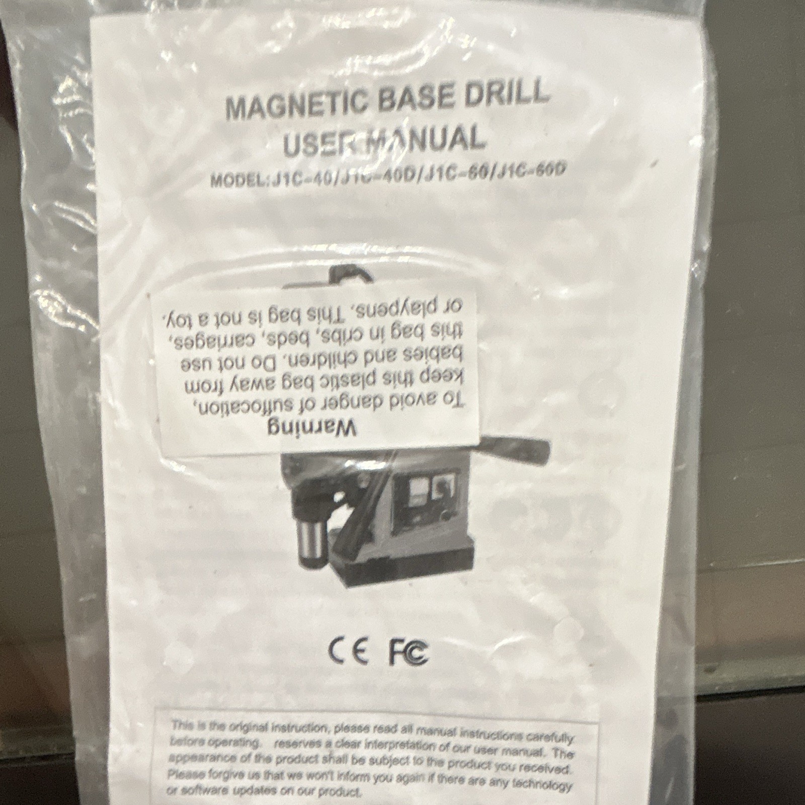 Garvee Magnetic Drill Press J1C-40 1300W Corded Electric 550RPM 120V