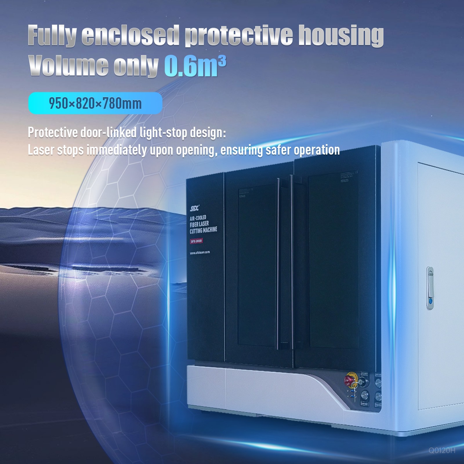 SFX LASER 1200W Laser Cutter SFX-2030 Air-cooled Precision Fiber Laser Cutter
