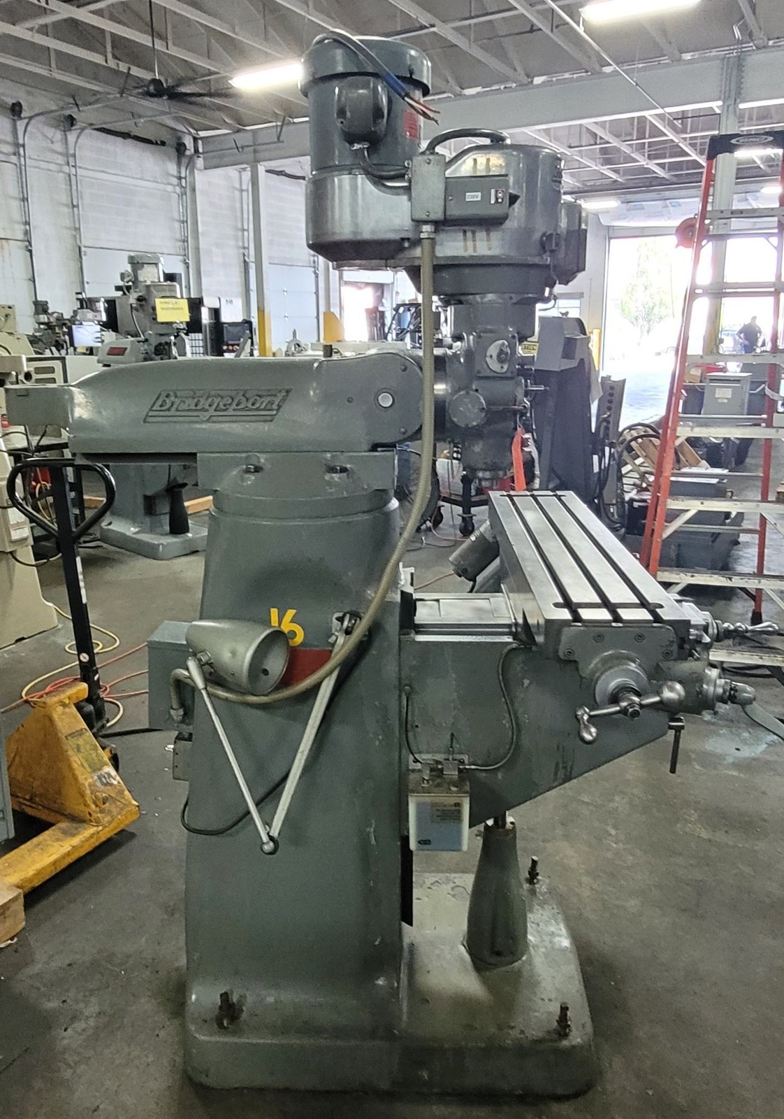 Bridgeport Series 1 Mill w/ Rebuilt 2HP, Chrome Ways, PF, 9×42 Table