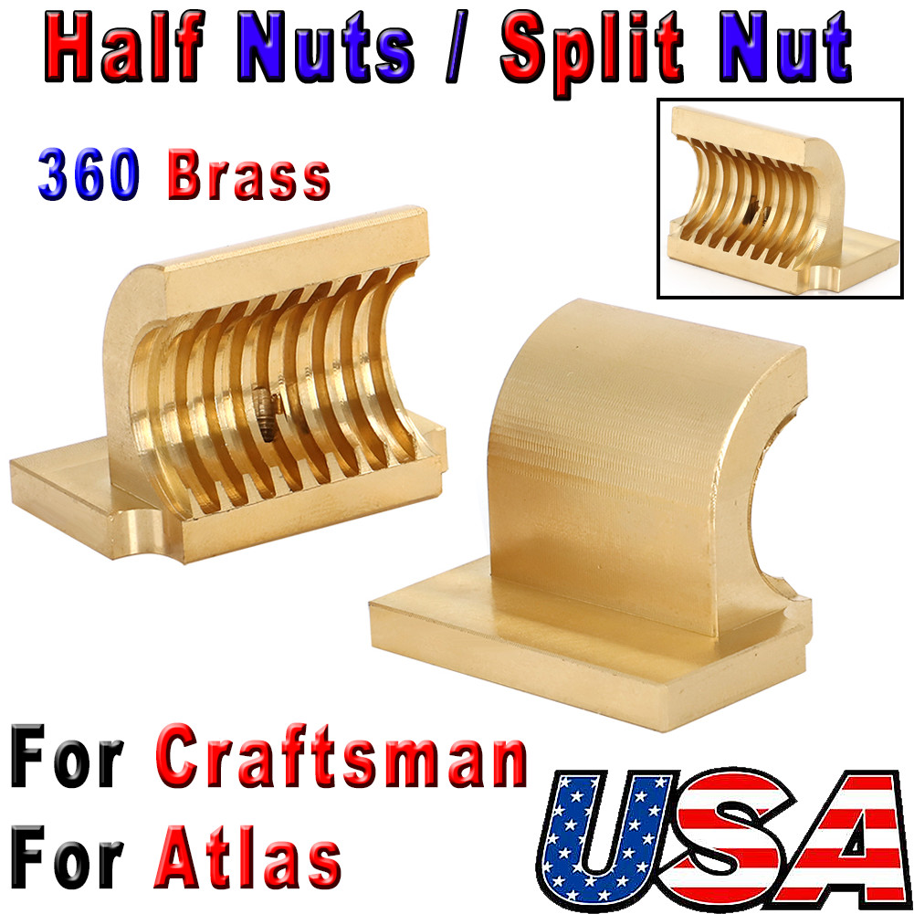 Half Nuts / Split Nut 360 Brass For Atlas / Craftsman 10F-12 10″ & 12″ Lathe US