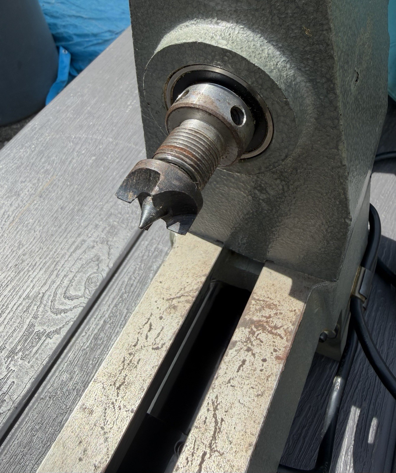 Central Machinery 8 In. x 12 In. Precision Woodworking Benchtop Mini Lathe NICE