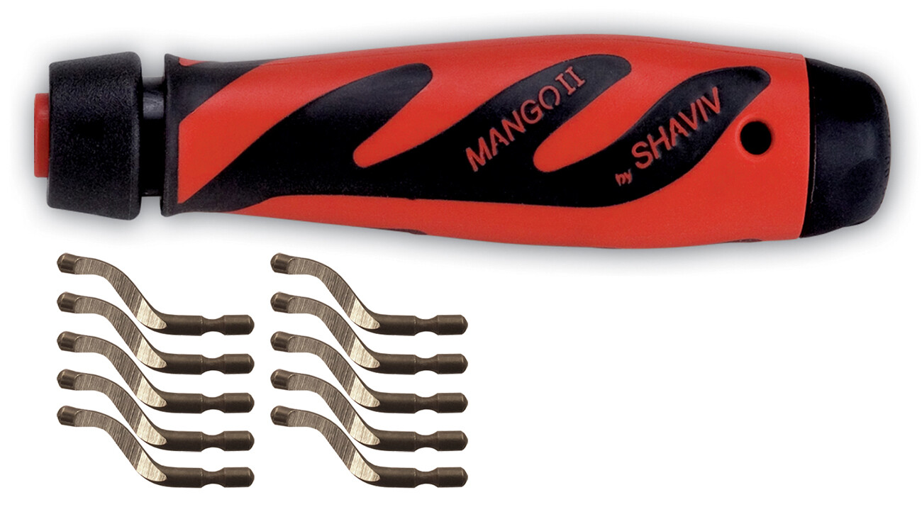 Shaviv 29249 Set B W/Mango Ii Handle HSS for Extra Close Work 10pcs B10 HSS