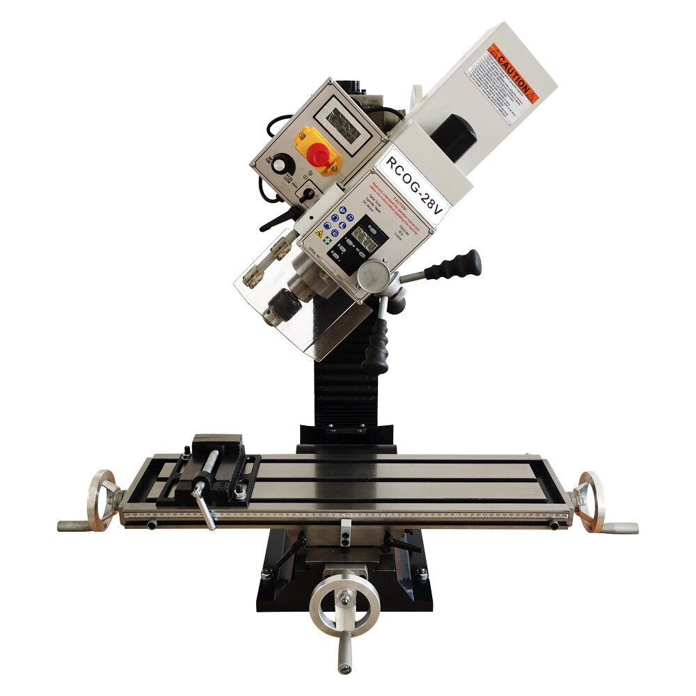 RCOG-28V Miniature Drilling and Milling Lathe Taper R8 110V 60Hz Brushless Motor