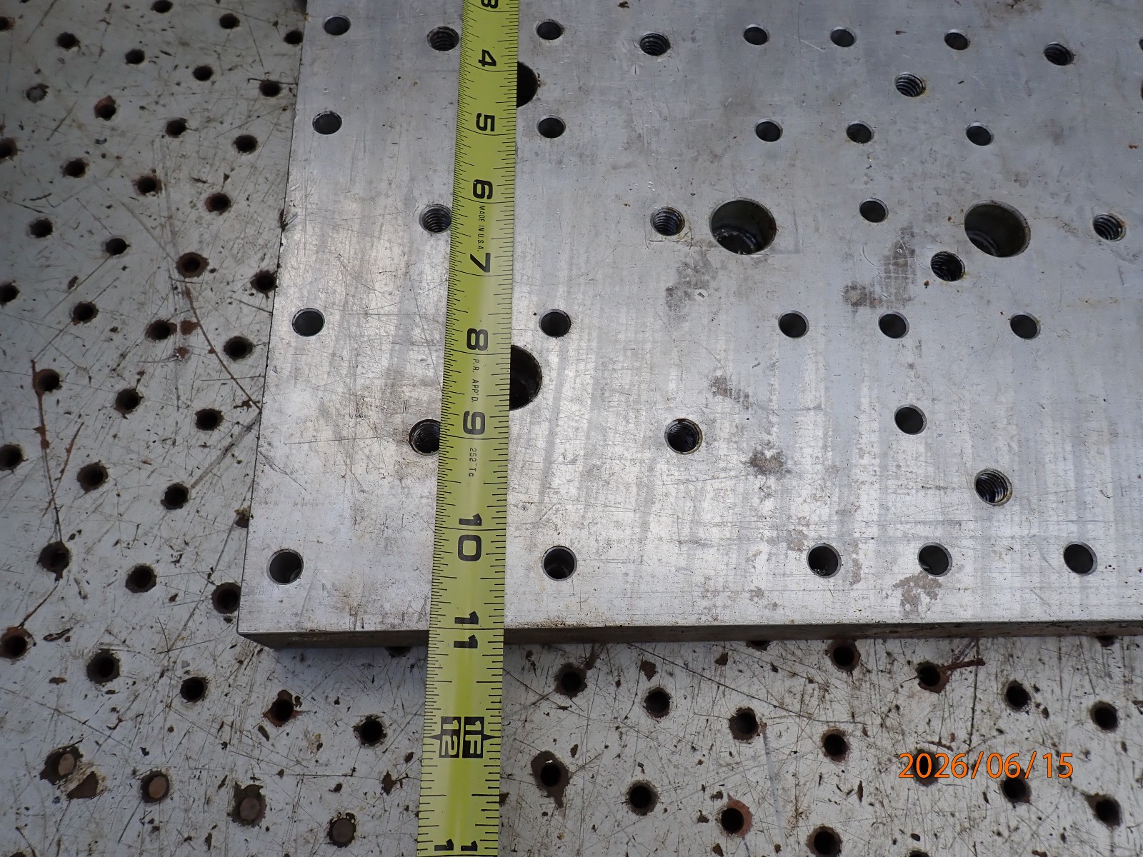 LOT AC117: NON-FERROUS METAL MACHINIST SETUP WORK HOLDING PLATE FOR MILLING