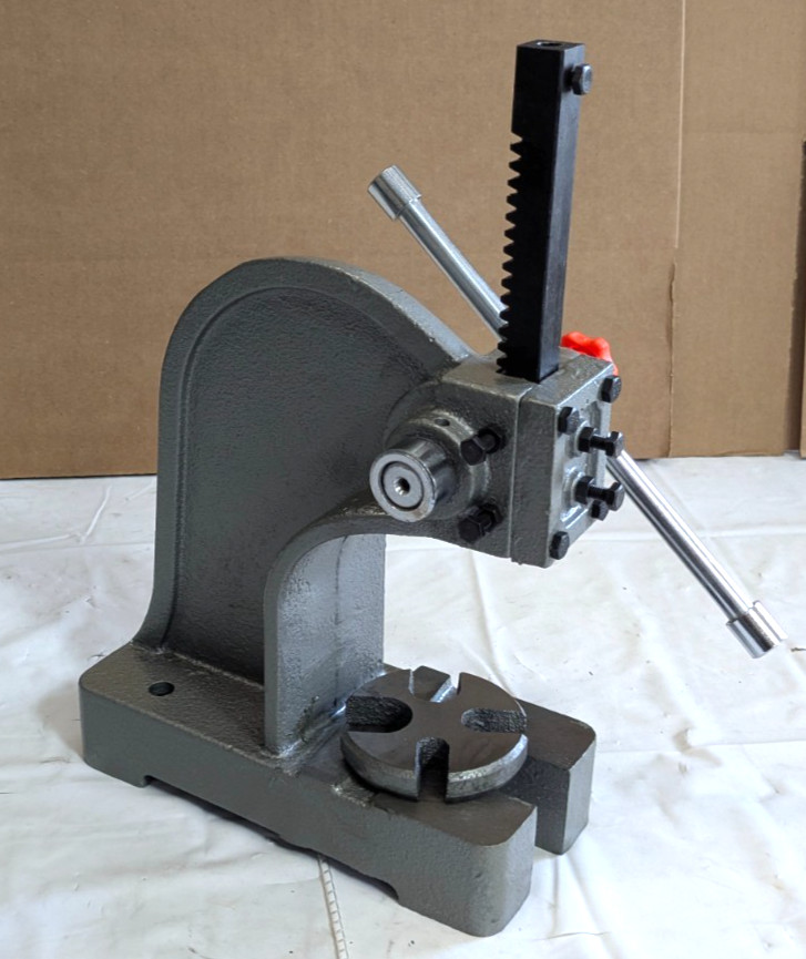 1/2 Ton Arbor Press – No. 0 – 3/4″ Ram – 3-1/4″ Throat – 7-1/2″ Stroke 805-10050