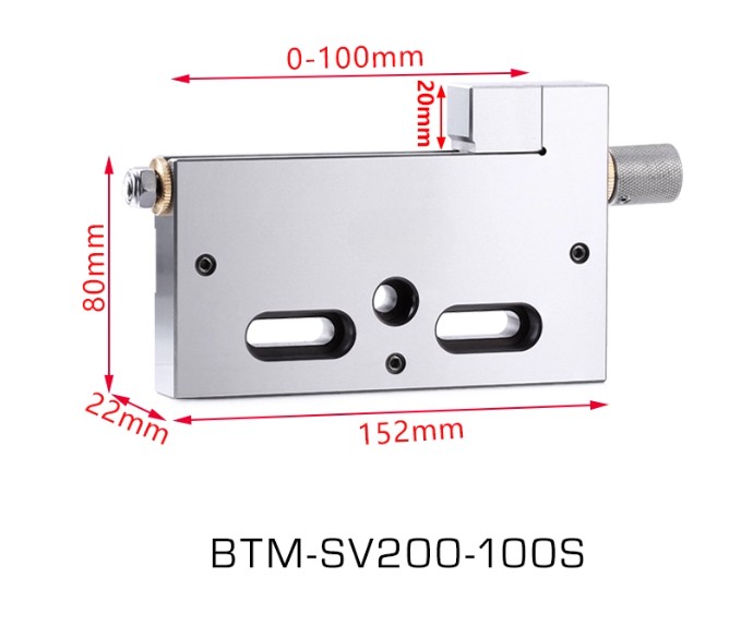 High Precision Wire EDM Vise 4″ Jaw 100mm Opening 3Kg Clamping Stainless Steel