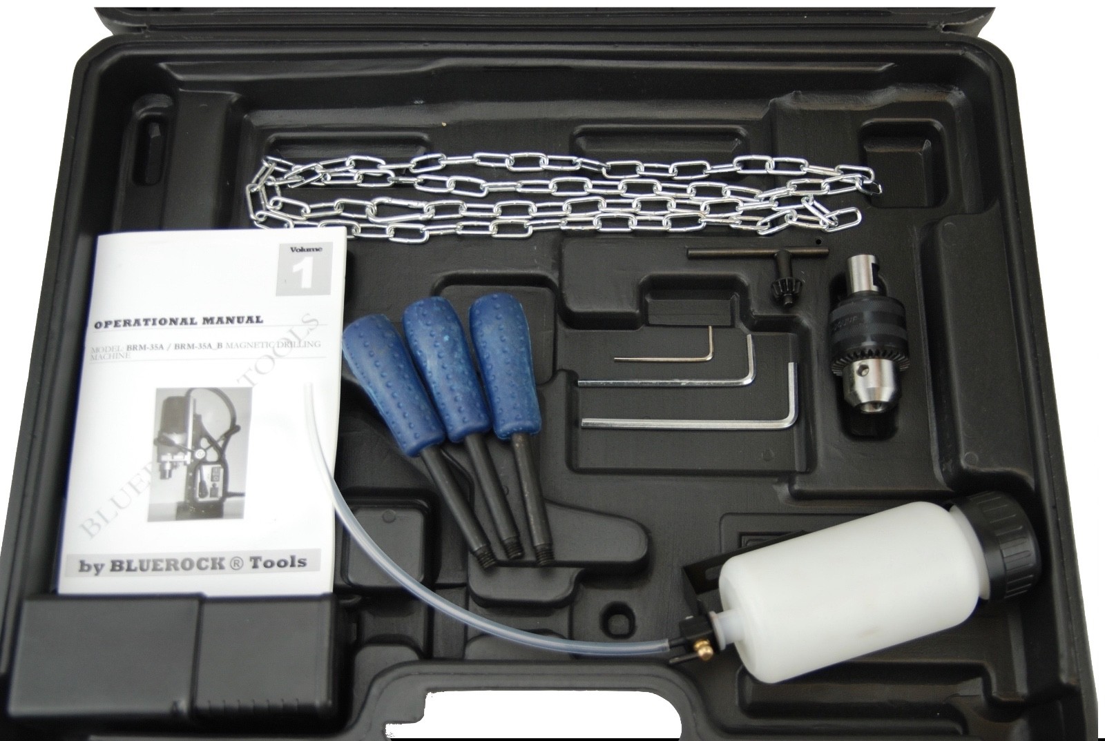 BRM35A-B Mag Drill by BLUEROCK ® Tools + 1″ Annular Cutter Set, Package Deal