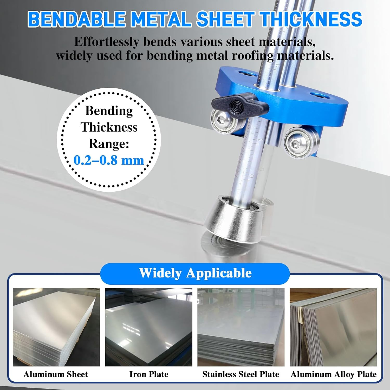 Sheet Metal Roller 1-Station Metal Bender, Professional Sheet Metal Roller Bende