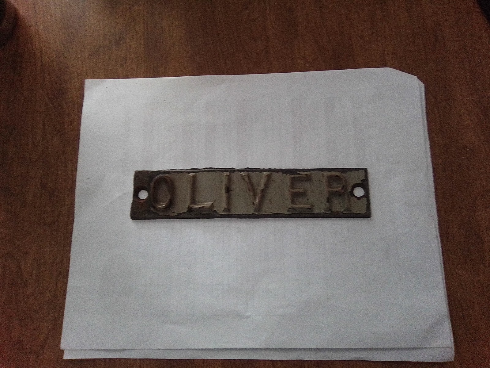 1908 Oliver Lathe Emblem