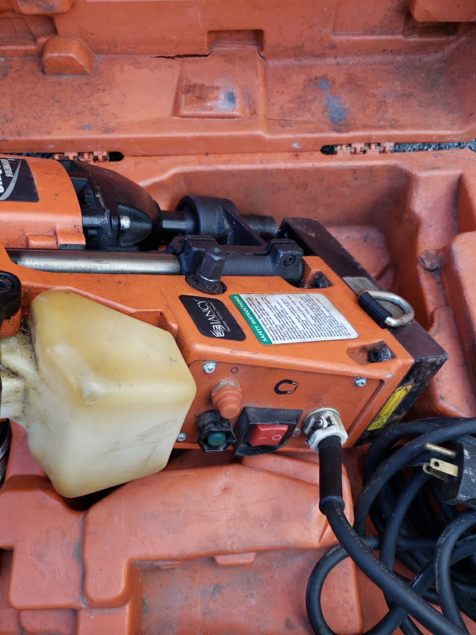 JHM Slugger Holemaker II Magnetic Drill With Case And Bits