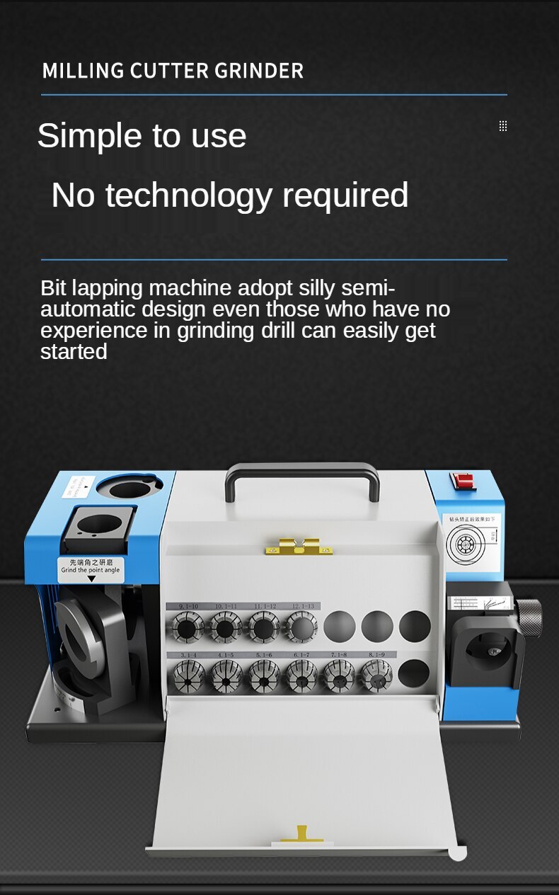 High Precision Automatic Drill Grinding Machine Twist Drill Special 220V 150W