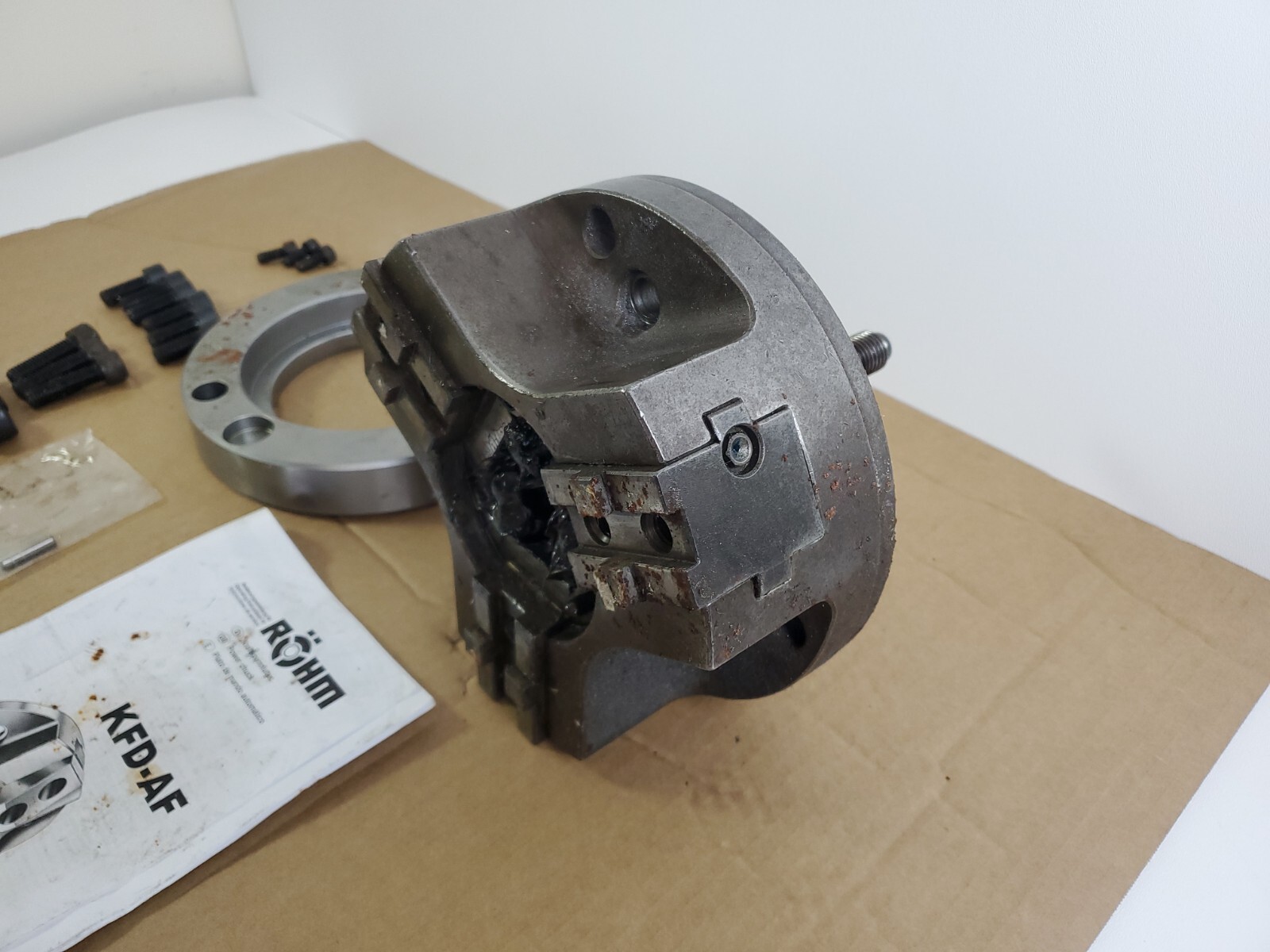 ROHM 3 Jaw Chuck KFD 200/3AF Rohm Power Chuck 200mm K8/26 535-109205-00 2421D