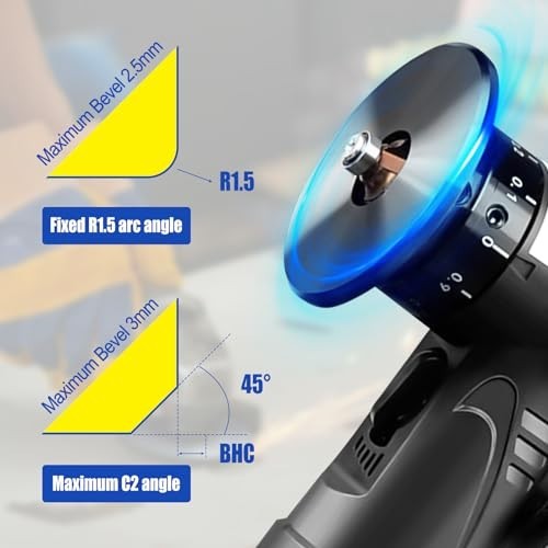 Handheld Pneumatic Chamfering Tool – Mini Air-Powered Metal Wood Beveling Machin