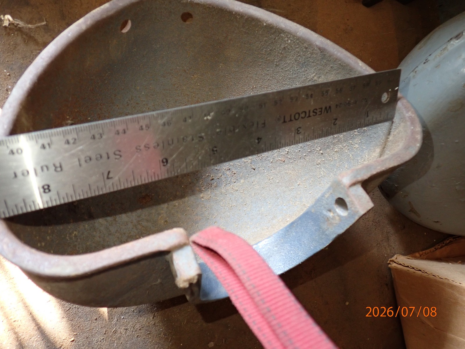 VINTAGE DELTA MILWAUKEE 14″ DRILL PRESS FRONT PULLEY COVER IRON CASTING DP257
