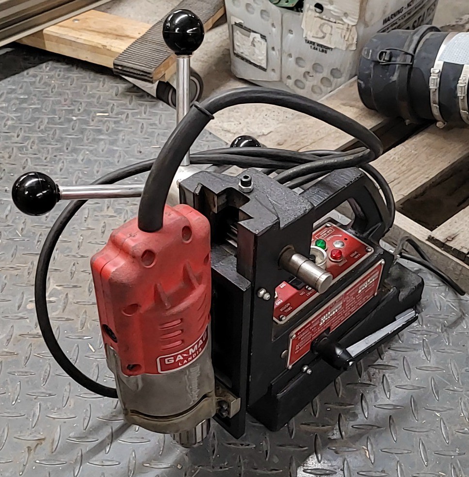 GaMag 1208 Landis Adjustable Magnetic Drill Press Fixed Speed + Reverse Mag Bore