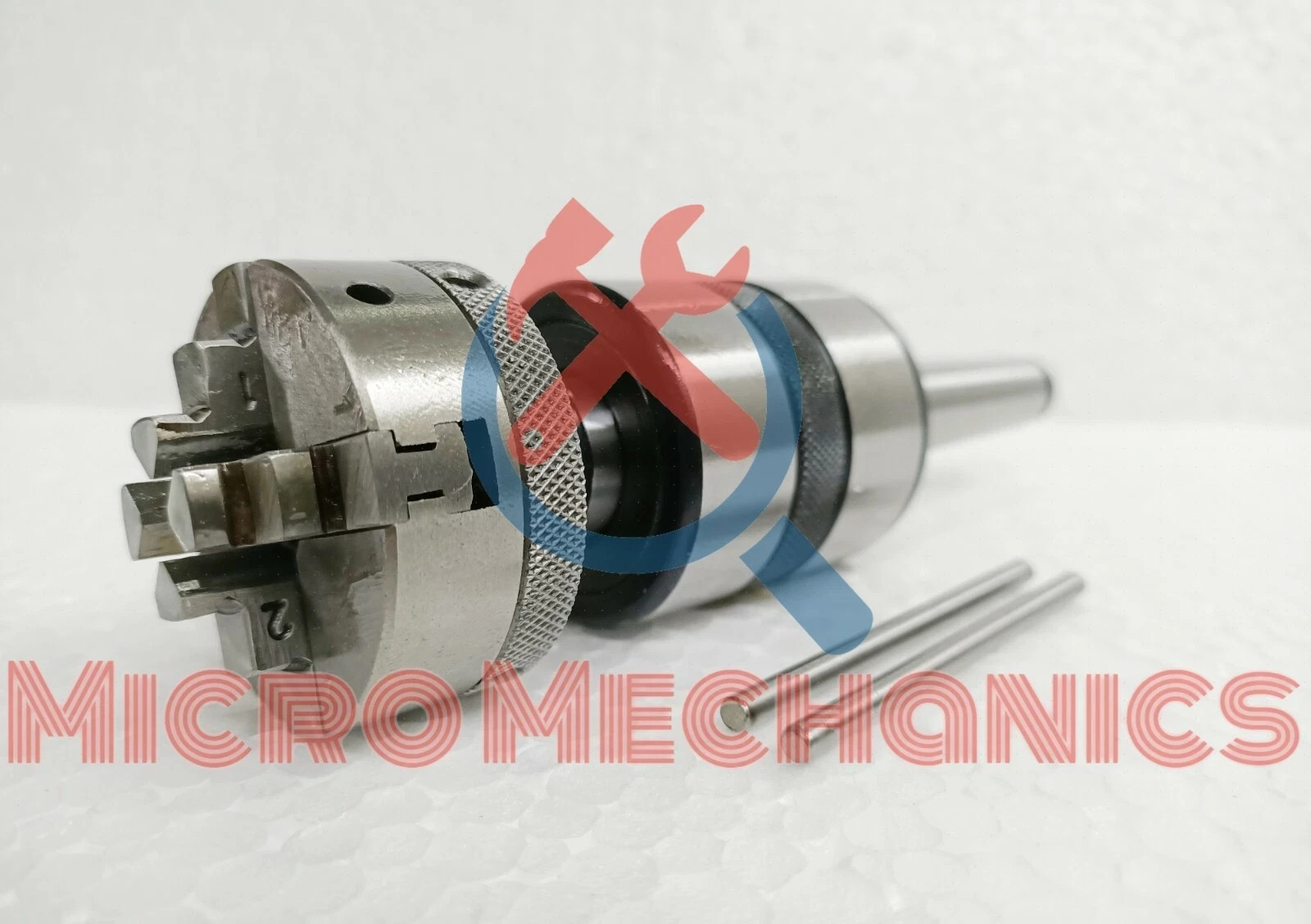 Revolving Center MT1 Shank+4 Jaw Self centering 50mm Lathe Chuck Premium Quality