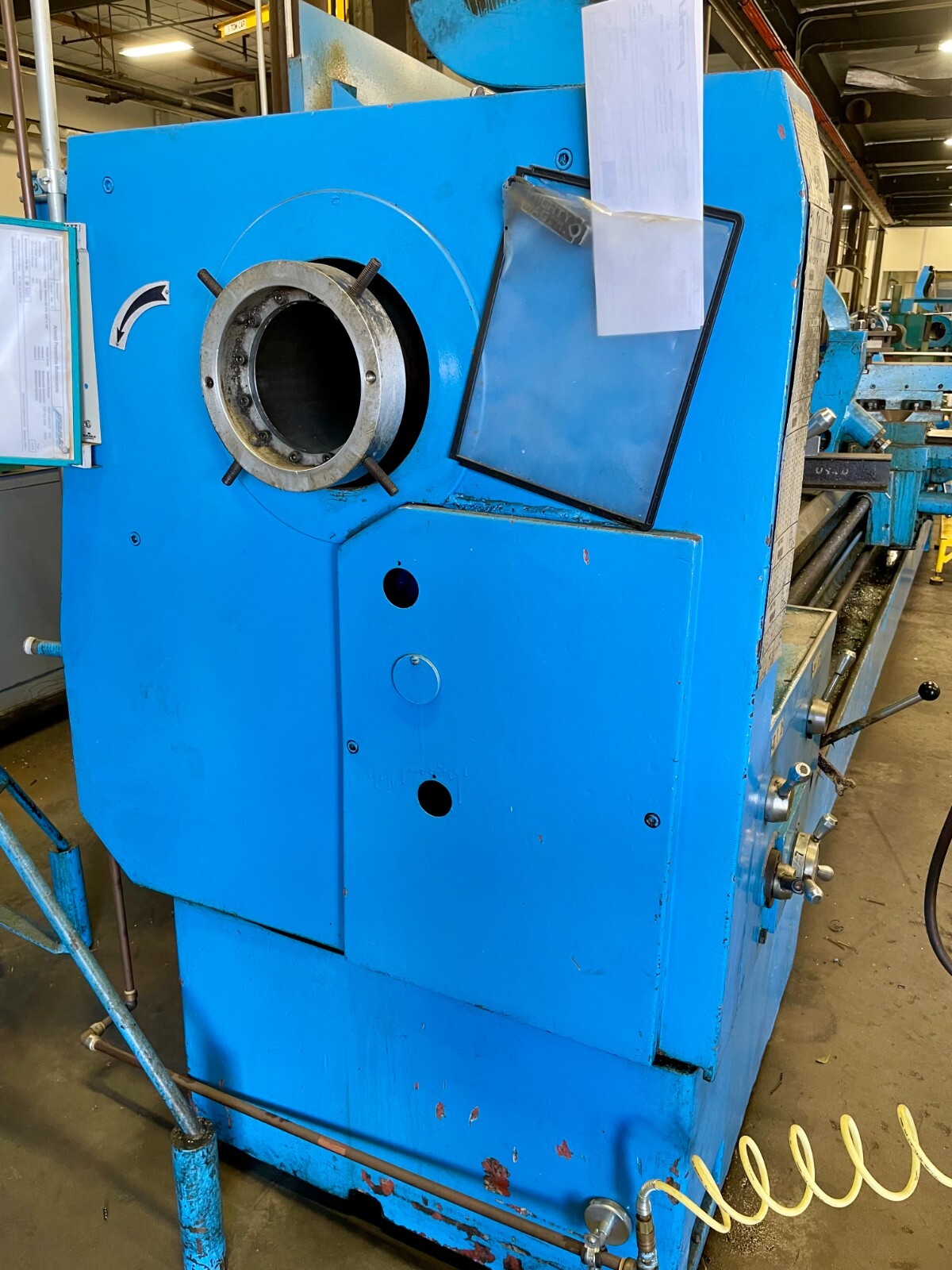 Geminis GE870 Gap Engine Lathe 38″ Swing by 160″ Btw Centers 6-1/4″ Thru Spindle