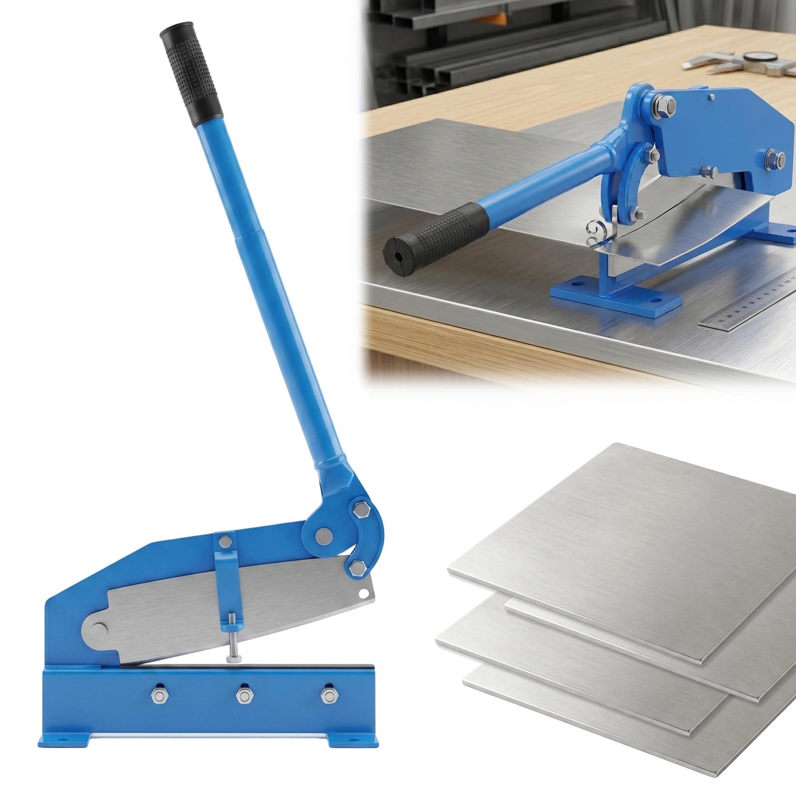 12″ Manual Hand Plate Shear Benchtop Cutter Metal Sheet Processing