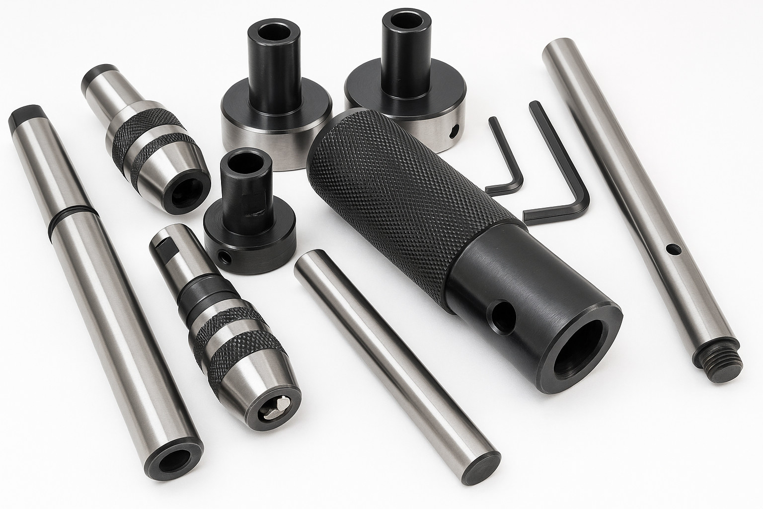 Tap And Die MT 2 Shank Lathe Tailstock Die Holder Floating Type Set of 8PCs
