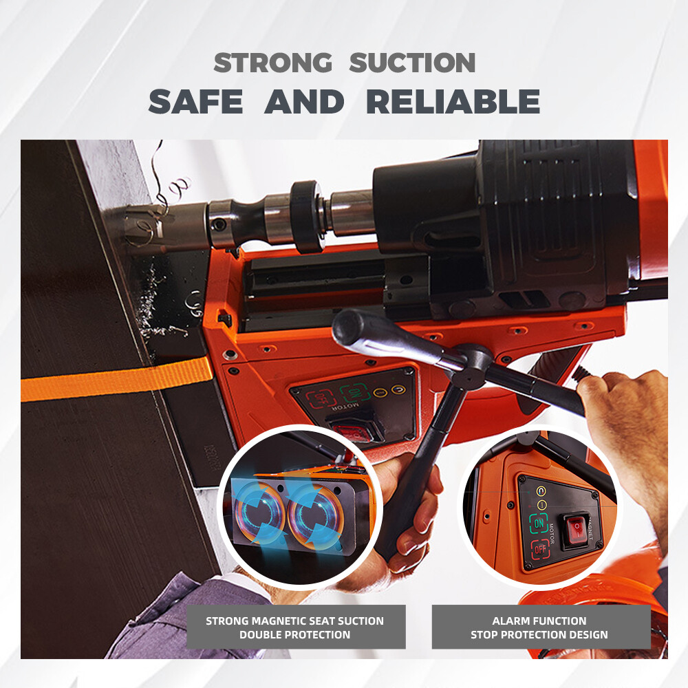 Electric Magnetic Drill Press MD60 Mining Stable Welding Boring Ø60mm (2-3/8″)