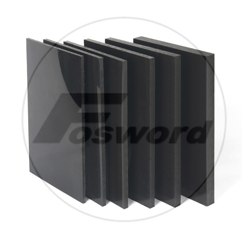 Black POM Sheet Engineering Plastic Polyformaldehyde Plate Thickess 2mm -50mm